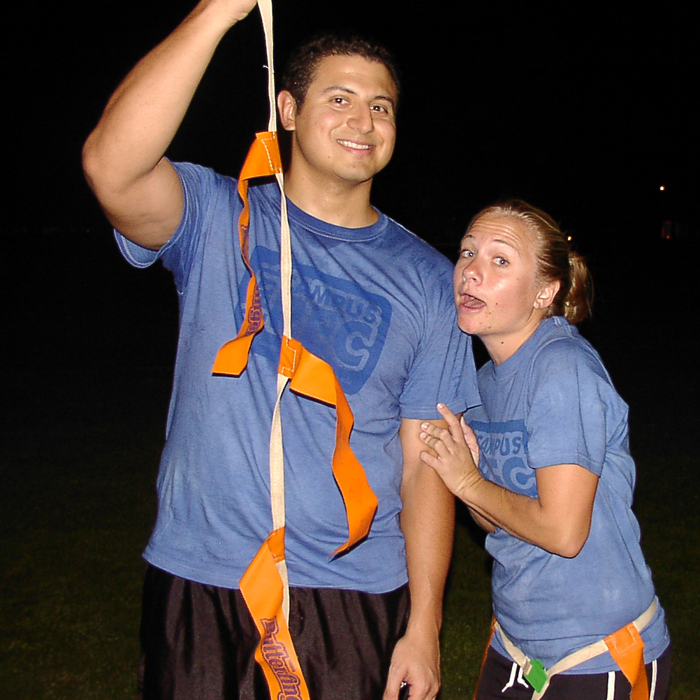 Lara having fun during a Campus Rec event.