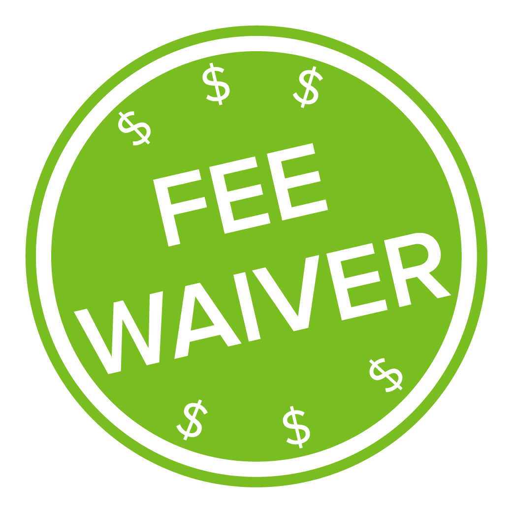 fee waiver icon