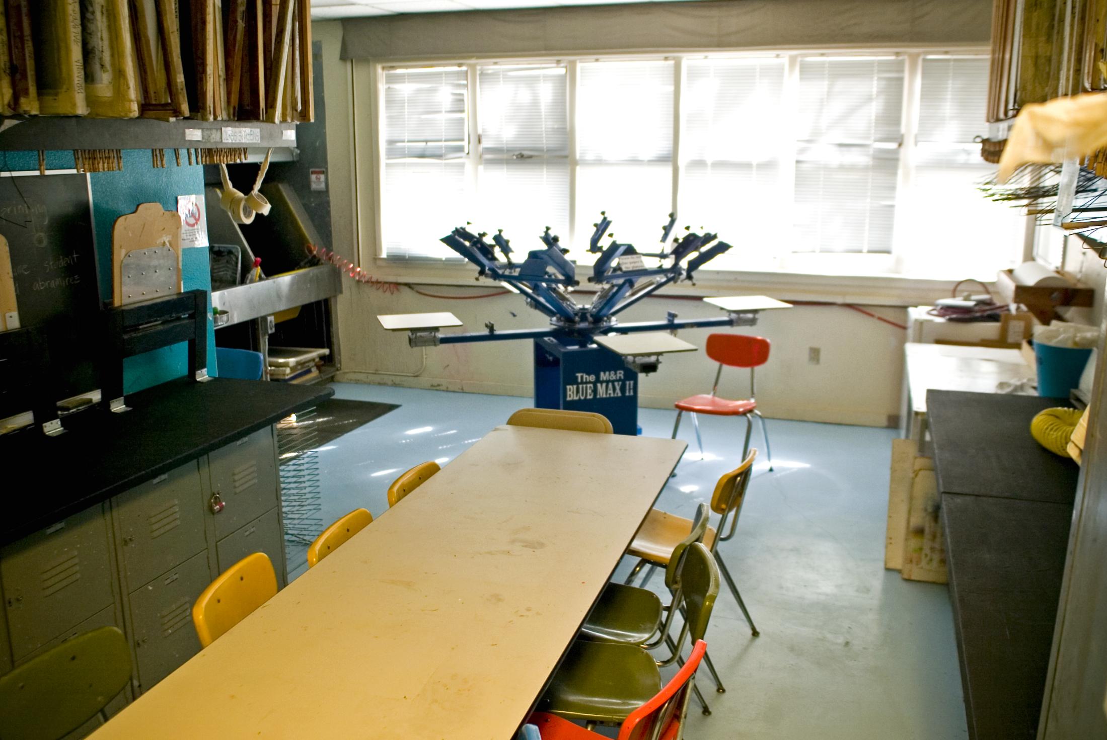 Screenprinting Studio Campus Recreation