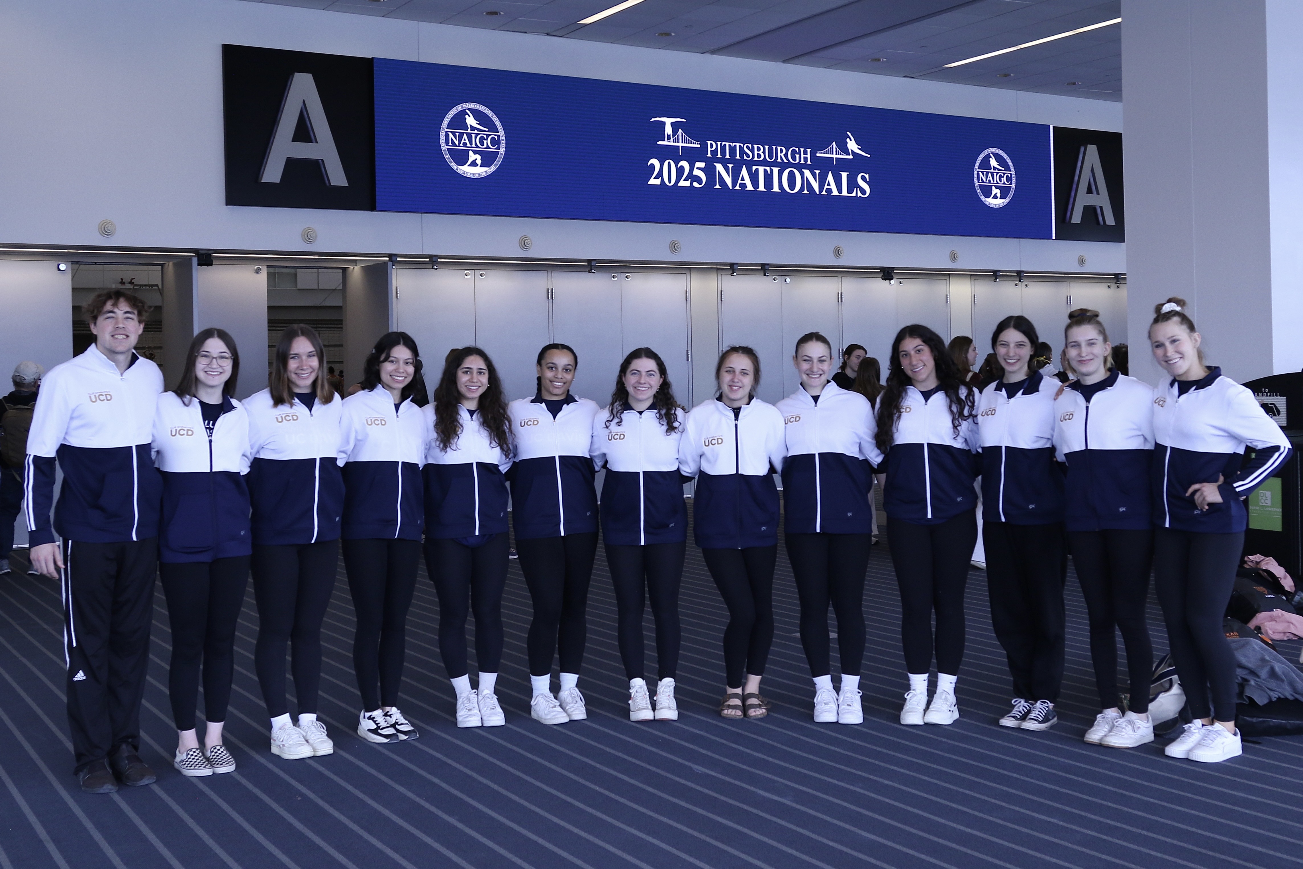 UCD Gymnastics Team Picture
