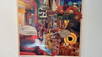 collage with commerce and the words One Of A Kind 