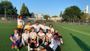 This photo shows the GSF winners for soccer.