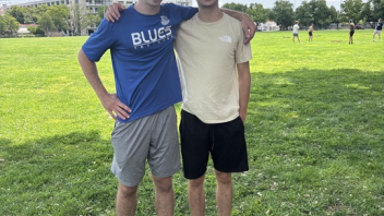 These are the winners of the spikeball tournament.