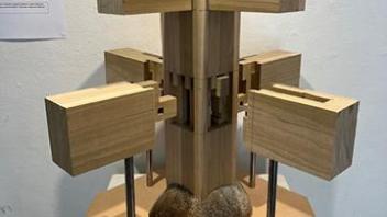 4 part example of wood joinery