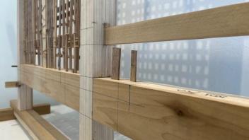 detail view of floor joist