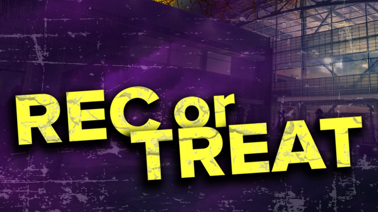 image of the ARC with an illustrated moon and tree with the words rec or treat