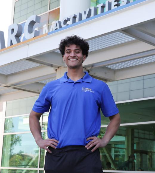 Portrait photo of Juan in front of the ARC