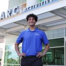 Portrait photo of Juan in front of the ARC