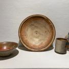 Large bowl with smaller pots