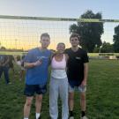 This photo shows the winners of the CoRec Comp Grass Volleyball league.