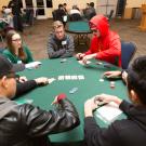 Players playing Poker in the ARC Ballroom