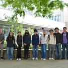 Attendees of the event pose for a group photo