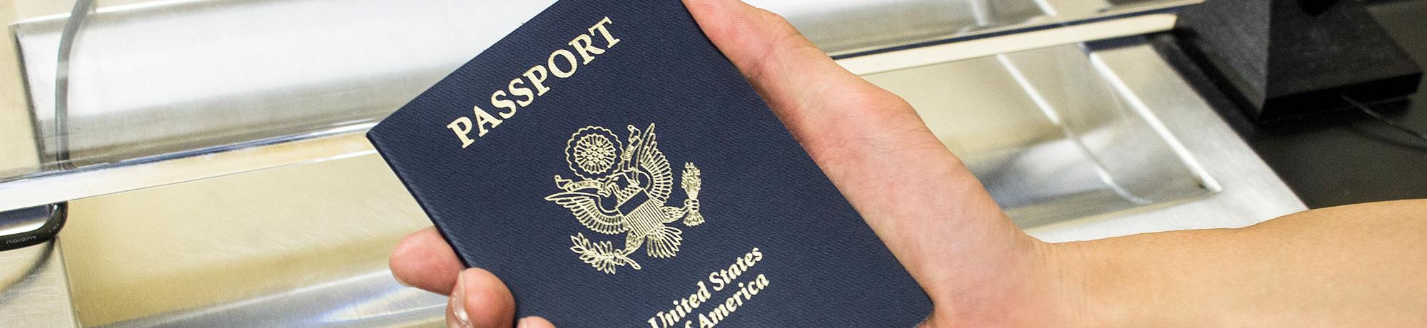 Get your passport at the ARC Business Center.